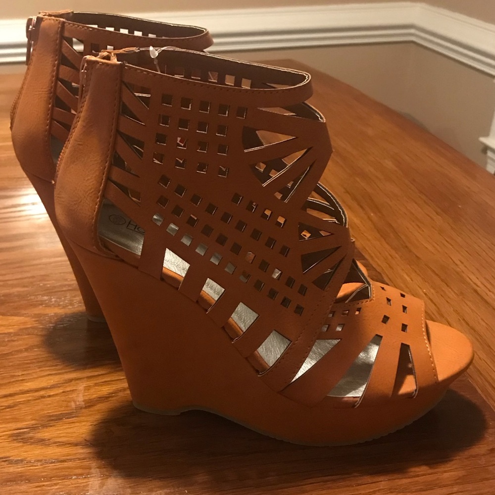NWT Brown Wedges